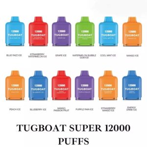 Tugboat Super 12000 Puffs Disposable Vape 5% Nicotine best price in Dubai