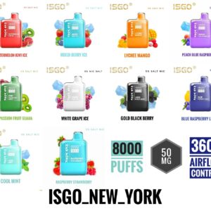 ISGO New York 8000 Puffs Disposable best price in Dubai