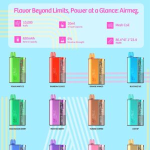 AirMez 10000 Puffs Disposable Vape 5%/20ML uae