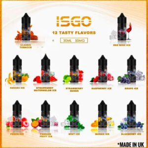 Isgo Salt nicotine 30ml 25MG & 50MG E-liquid In Dubai