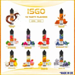 Isgo 60ML E-Liquid 3Mg | Freebase E-Juice